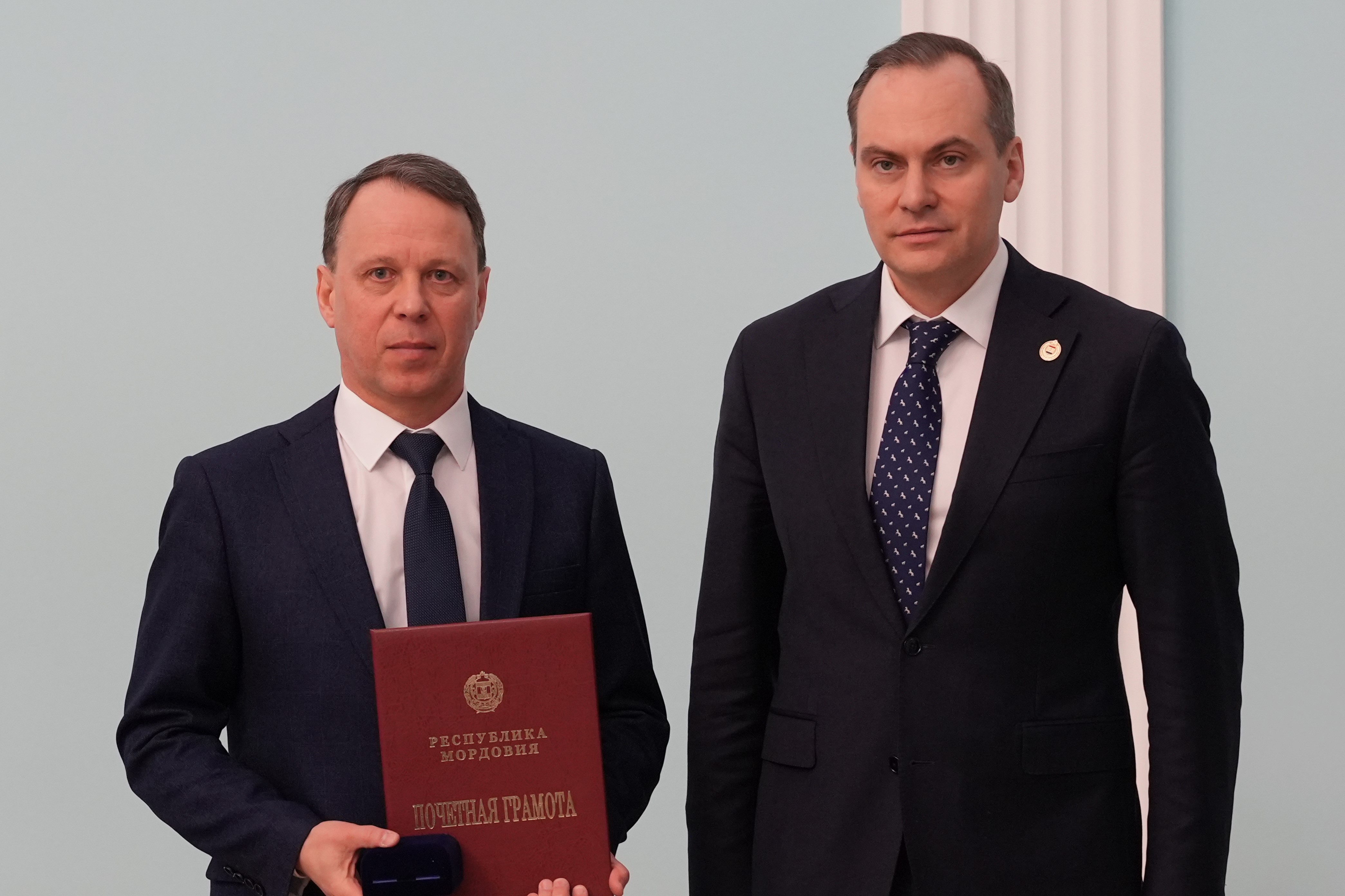 Генеральный директор газовых компаний региона Владислав Портнов награжден Почетной грамотой Республики Мордовия